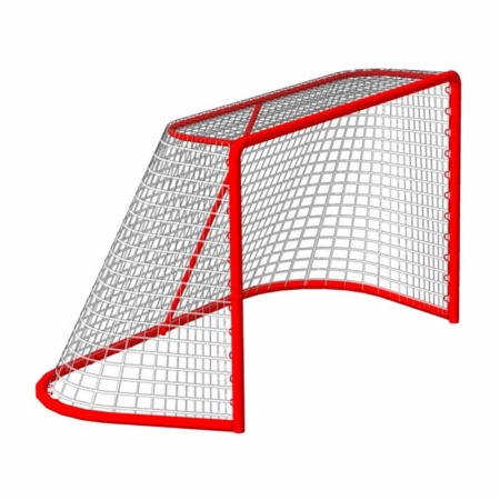 Купить Сетка хоккейная на ворота 1,22мх1,83мх0,5мх1,15м, нить 3,5 мм, узловая в Буйнакске 